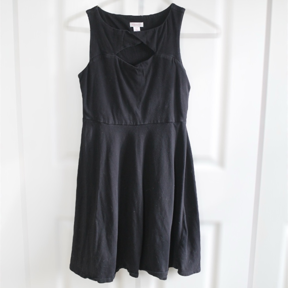 Xhilaration Black Cutout Sleeveless A-Line Mini Dress